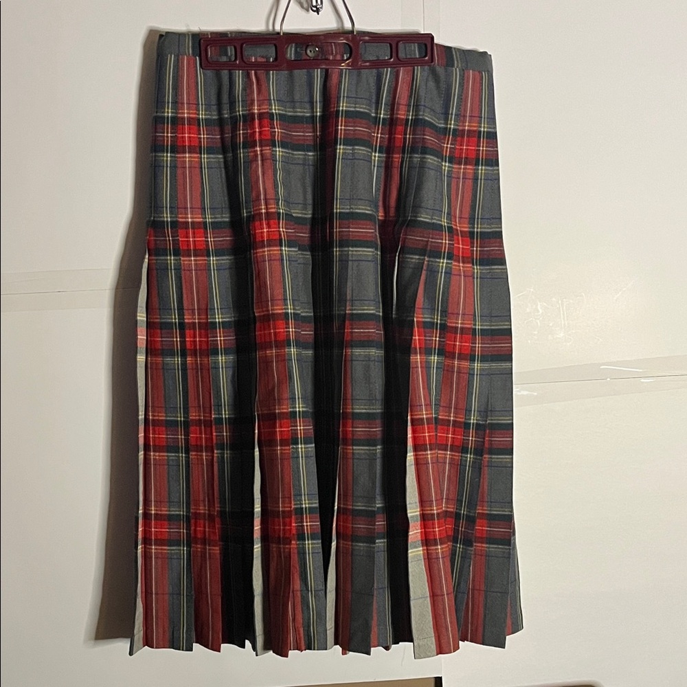 😄Vintage Highland Queen pure virgin wool reversible skirt Canada